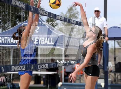 Thumbnail 2 in Xavier College Prep vs. Salpointe Catholic (CatBox Classic Beach Invitational) photogallery.