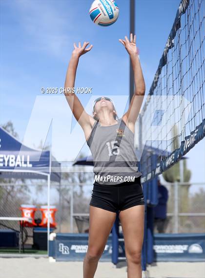 Thumbnail 2 in Xavier College Prep vs. Salpointe Catholic (CatBox Classic Beach Invitational) photogallery.