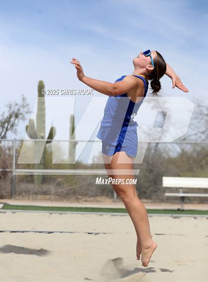 Thumbnail 1 in Xavier College Prep vs. Salpointe Catholic (CatBox Classic Beach Invitational) photogallery.