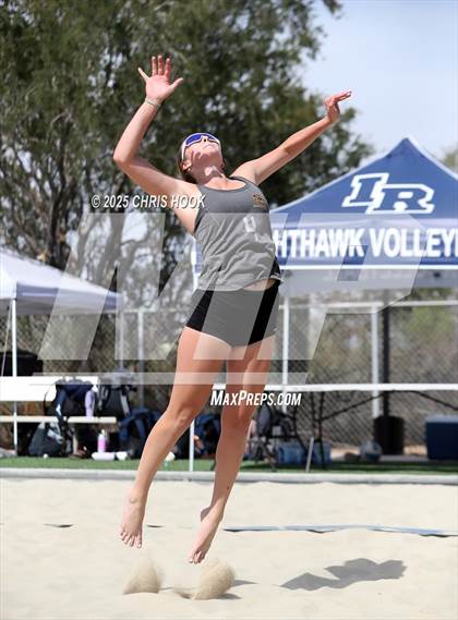 Thumbnail 2 in Xavier College Prep vs. Salpointe Catholic (CatBox Classic Beach Invitational) photogallery.