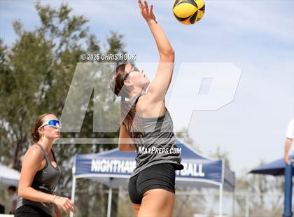 Thumbnail 2 in Xavier College Prep vs. Salpointe Catholic (CatBox Classic Beach Invitational) photogallery.