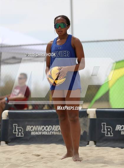 Thumbnail 1 in Xavier College Prep vs. Salpointe Catholic (CatBox Classic Beach Invitational) photogallery.