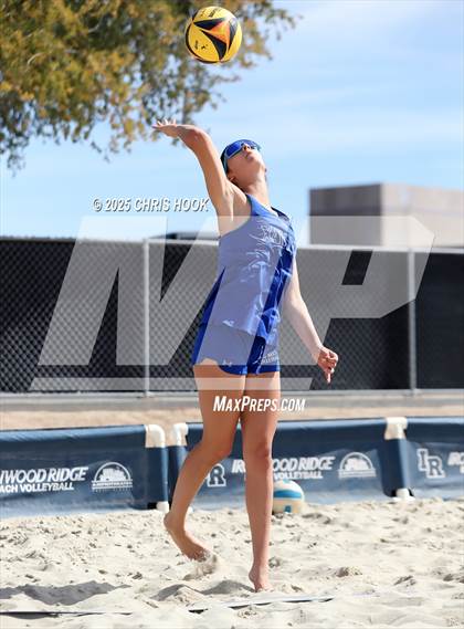 Thumbnail 3 in Xavier College Prep vs. Salpointe Catholic (CatBox Classic Beach Invitational) photogallery.