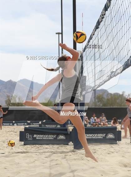 Thumbnail 1 in Xavier College Prep vs. Salpointe Catholic (CatBox Classic Beach Invitational) photogallery.