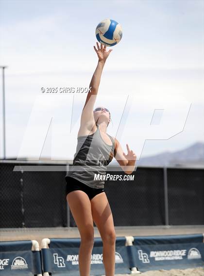 Thumbnail 3 in Xavier College Prep vs. Salpointe Catholic (CatBox Classic Beach Invitational) photogallery.