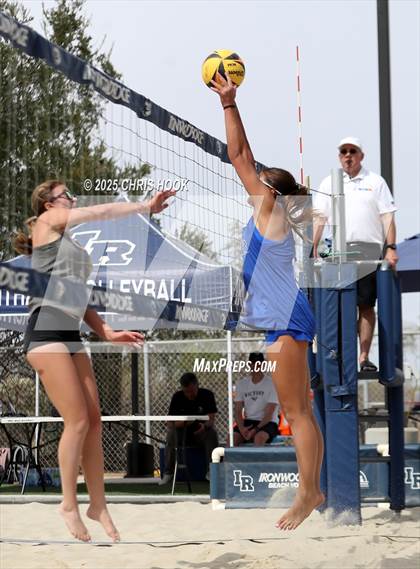 Thumbnail 3 in Xavier College Prep vs. Salpointe Catholic (CatBox Classic Beach Invitational) photogallery.