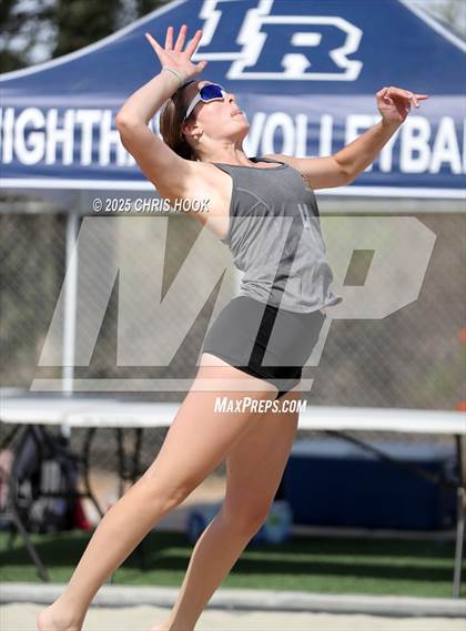 Thumbnail 3 in Xavier College Prep vs. Salpointe Catholic (CatBox Classic Beach Invitational) photogallery.