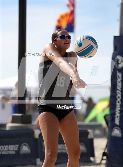 Thumbnail 3 in Xavier College Prep vs. Salpointe Catholic (CatBox Classic Beach Invitational) photogallery.