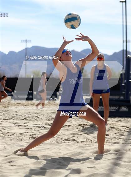 Thumbnail 3 in Xavier College Prep vs. Salpointe Catholic (CatBox Classic Beach Invitational) photogallery.
