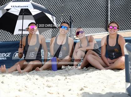 Thumbnail 1 in Xavier College Prep vs. Salpointe Catholic (CatBox Classic Beach Invitational) photogallery.