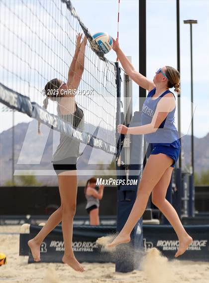 Thumbnail 1 in Xavier College Prep vs. Salpointe Catholic (CatBox Classic Beach Invitational) photogallery.