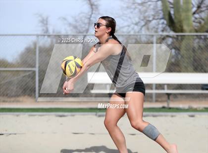 Thumbnail 1 in Xavier College Prep vs. Salpointe Catholic (CatBox Classic Beach Invitational) photogallery.
