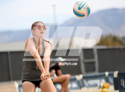 Thumbnail 1 in Xavier College Prep vs. Salpointe Catholic (CatBox Classic Beach Invitational) photogallery.
