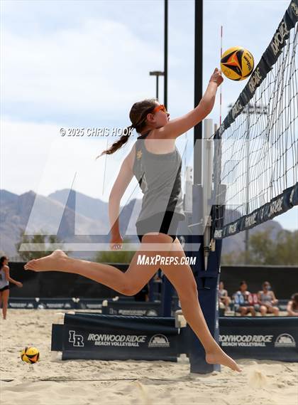 Thumbnail 3 in Xavier College Prep vs. Salpointe Catholic (CatBox Classic Beach Invitational) photogallery.