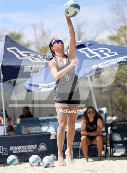Thumbnail 3 in Xavier College Prep vs. Salpointe Catholic (CatBox Classic Beach Invitational) photogallery.