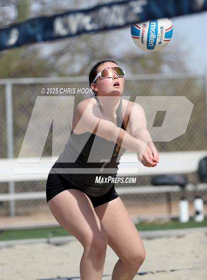 Thumbnail 1 in Xavier College Prep vs. Salpointe Catholic (CatBox Classic Beach Invitational) photogallery.