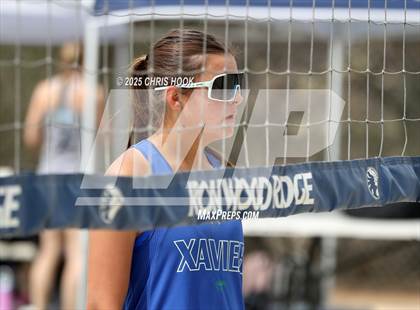 Thumbnail 3 in Xavier College Prep vs. Salpointe Catholic (CatBox Classic Beach Invitational) photogallery.
