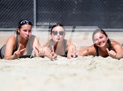 Thumbnail 3 in Xavier College Prep vs. Salpointe Catholic (CatBox Classic Beach Invitational) photogallery.