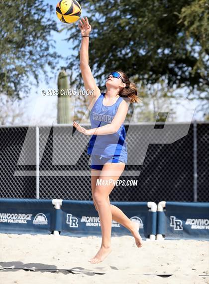 Thumbnail 1 in Xavier College Prep vs. Salpointe Catholic (CatBox Classic Beach Invitational) photogallery.