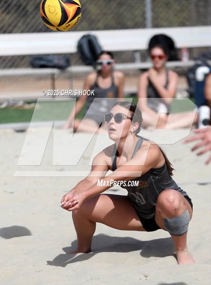 Thumbnail 3 in Xavier College Prep vs. Salpointe Catholic (CatBox Classic Beach Invitational) photogallery.