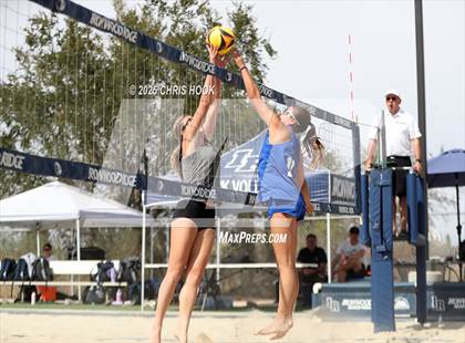 Thumbnail 2 in Xavier College Prep vs. Salpointe Catholic (CatBox Classic Beach Invitational) photogallery.
