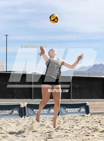 Thumbnail 3 in Xavier College Prep vs. Salpointe Catholic (CatBox Classic Beach Invitational) photogallery.