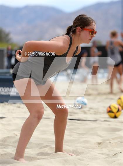 Thumbnail 3 in Xavier College Prep vs. Salpointe Catholic (CatBox Classic Beach Invitational) photogallery.