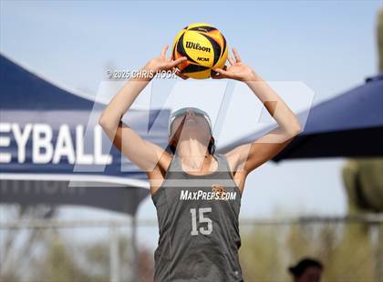 Thumbnail 3 in Xavier College Prep vs. Salpointe Catholic (CatBox Classic Beach Invitational) photogallery.