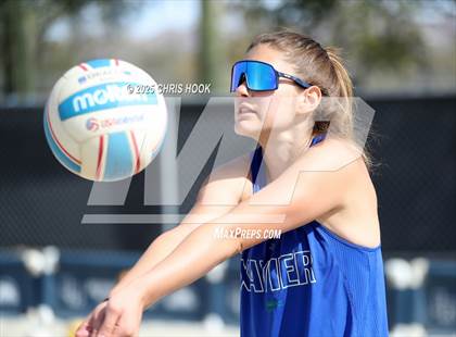 Thumbnail 3 in Xavier College Prep vs. Salpointe Catholic (CatBox Classic Beach Invitational) photogallery.