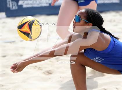 Thumbnail 3 in Xavier College Prep vs. Salpointe Catholic (CatBox Classic Beach Invitational) photogallery.
