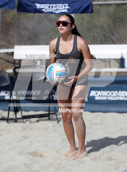 Thumbnail 3 in Xavier College Prep vs. Salpointe Catholic (CatBox Classic Beach Invitational) photogallery.