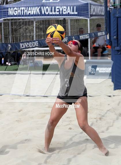 Thumbnail 1 in Xavier College Prep vs. Salpointe Catholic (CatBox Classic Beach Invitational) photogallery.