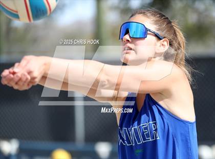 Thumbnail 1 in Xavier College Prep vs. Salpointe Catholic (CatBox Classic Beach Invitational) photogallery.