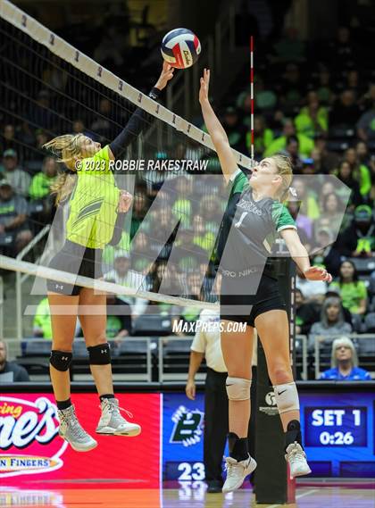 Thumbnail 2 in Blum vs. Neches (UIL 1A Volleyball Semifinal) photogallery.