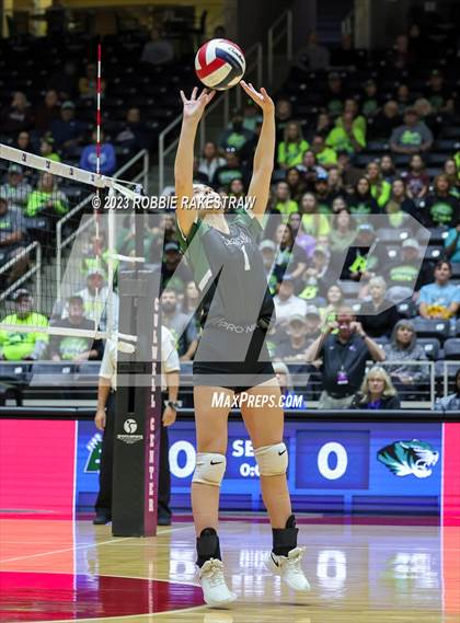 Thumbnail 1 in Blum vs. Neches (UIL 1A Volleyball Semifinal) photogallery.