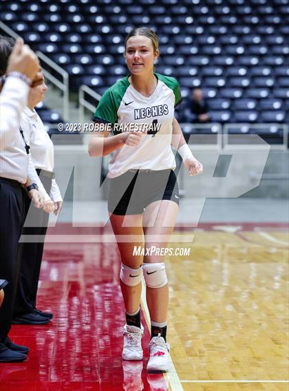 Thumbnail 3 in Blum vs. Neches (UIL 1A Volleyball Semifinal) photogallery.