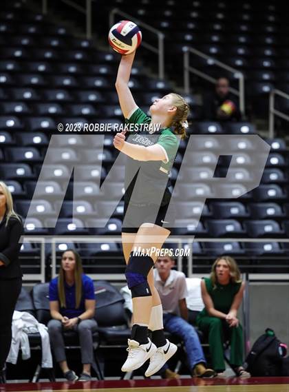 Thumbnail 3 in Blum vs. Neches (UIL 1A Volleyball Semifinal) photogallery.