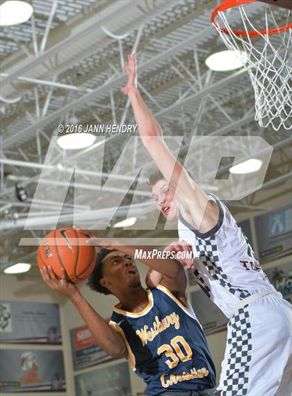 Thumbnail 3 in Rancho Mirage vs Westbury Christian (Rancho Mirage Holiday Invitational) photogallery.