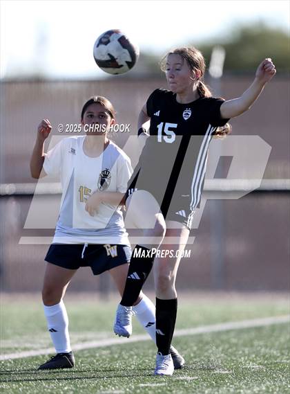 Thumbnail 3 in Flowing Wells vs Walden Grove (Kelly Pierce Soccer Tournament) photogallery.