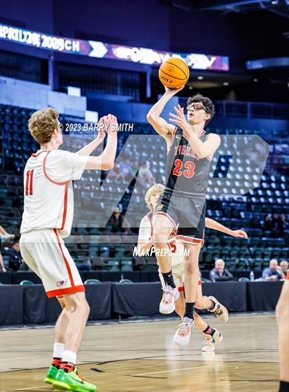 Thumbnail 3 in Denver Jewish Day vs. Belleview Christian (CHSAA 1A Championship) photogallery.