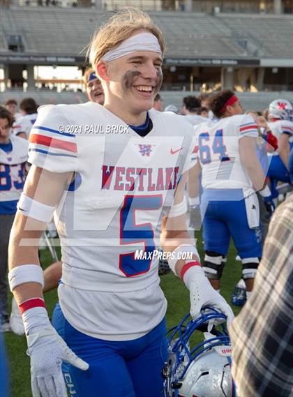 Thumbnail 2 in Westlake vs Galena Park North Shore (UIL 6A D1 Semifinal Playoff) photogallery.