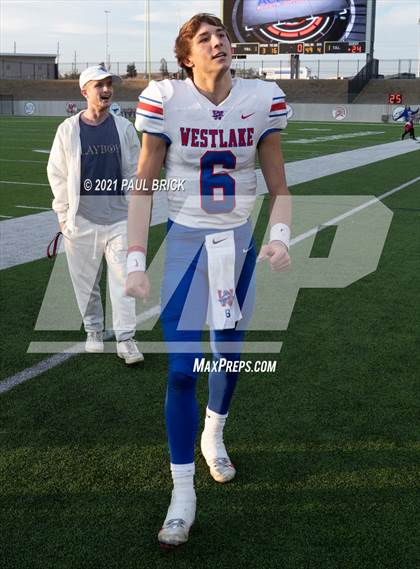 Thumbnail 1 in Westlake vs Galena Park North Shore (UIL 6A D1 Semifinal Playoff) photogallery.
