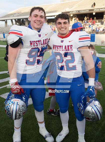 Thumbnail 1 in Westlake vs Galena Park North Shore (UIL 6A D1 Semifinal Playoff) photogallery.