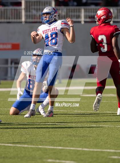 Thumbnail 1 in Westlake vs Galena Park North Shore (UIL 6A D1 Semifinal Playoff) photogallery.