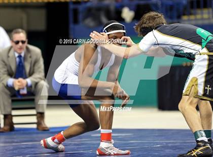 Thumbnail 3 in NCHSAA State 4A Wrestling Championships (Finals) photogallery.