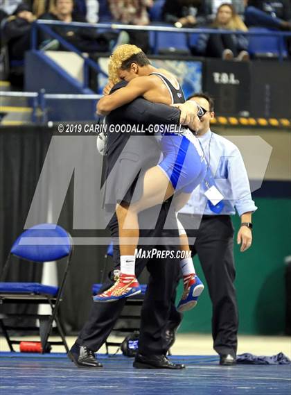 Thumbnail 3 in NCHSAA State 4A Wrestling Championships (Finals) photogallery.