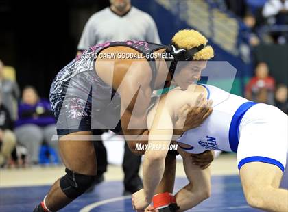 Thumbnail 3 in NCHSAA State 4A Wrestling Championships (Finals) photogallery.