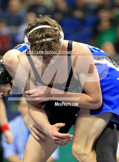 Thumbnail 3 in NCHSAA State 4A Wrestling Championships (Finals) photogallery.