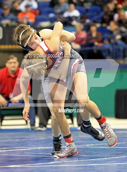 Thumbnail 3 in NCHSAA State 4A Wrestling Championships (Finals) photogallery.