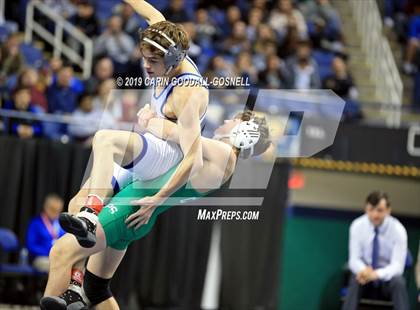 Thumbnail 3 in NCHSAA State 4A Wrestling Championships (Finals) photogallery.